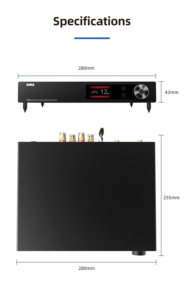 Apos Audio SMSL Headphone Amp SMSL VMV A2 High Resolution 200Wx2 Power Amplifier