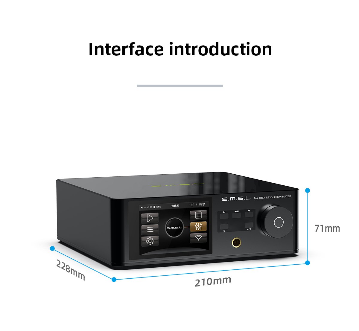 SMSL DP5 MQA High-Fi Network-Enabled DAC Amp