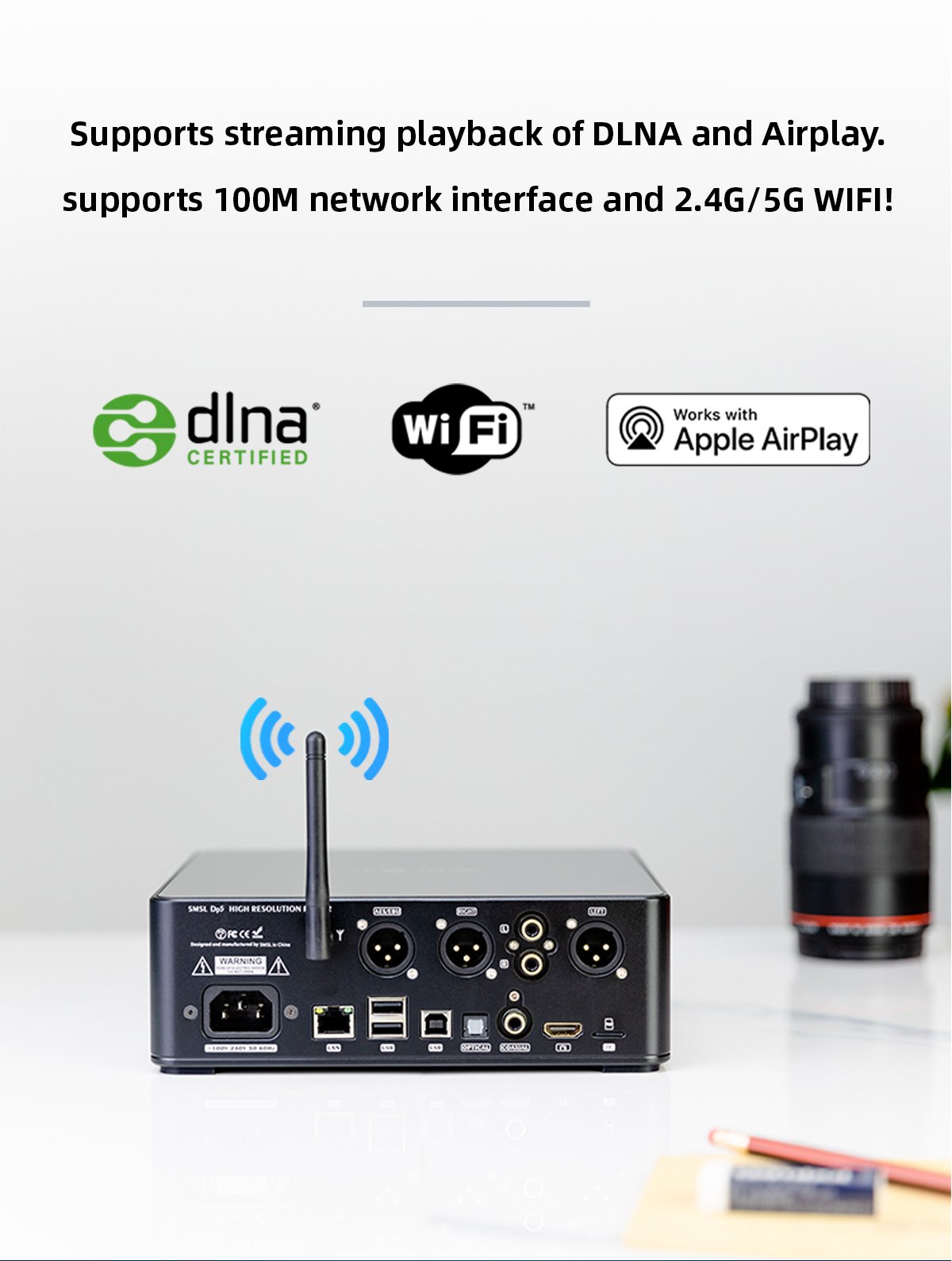 SMSL DP5 MQA High-Fi Network-Enabled DAC Amp