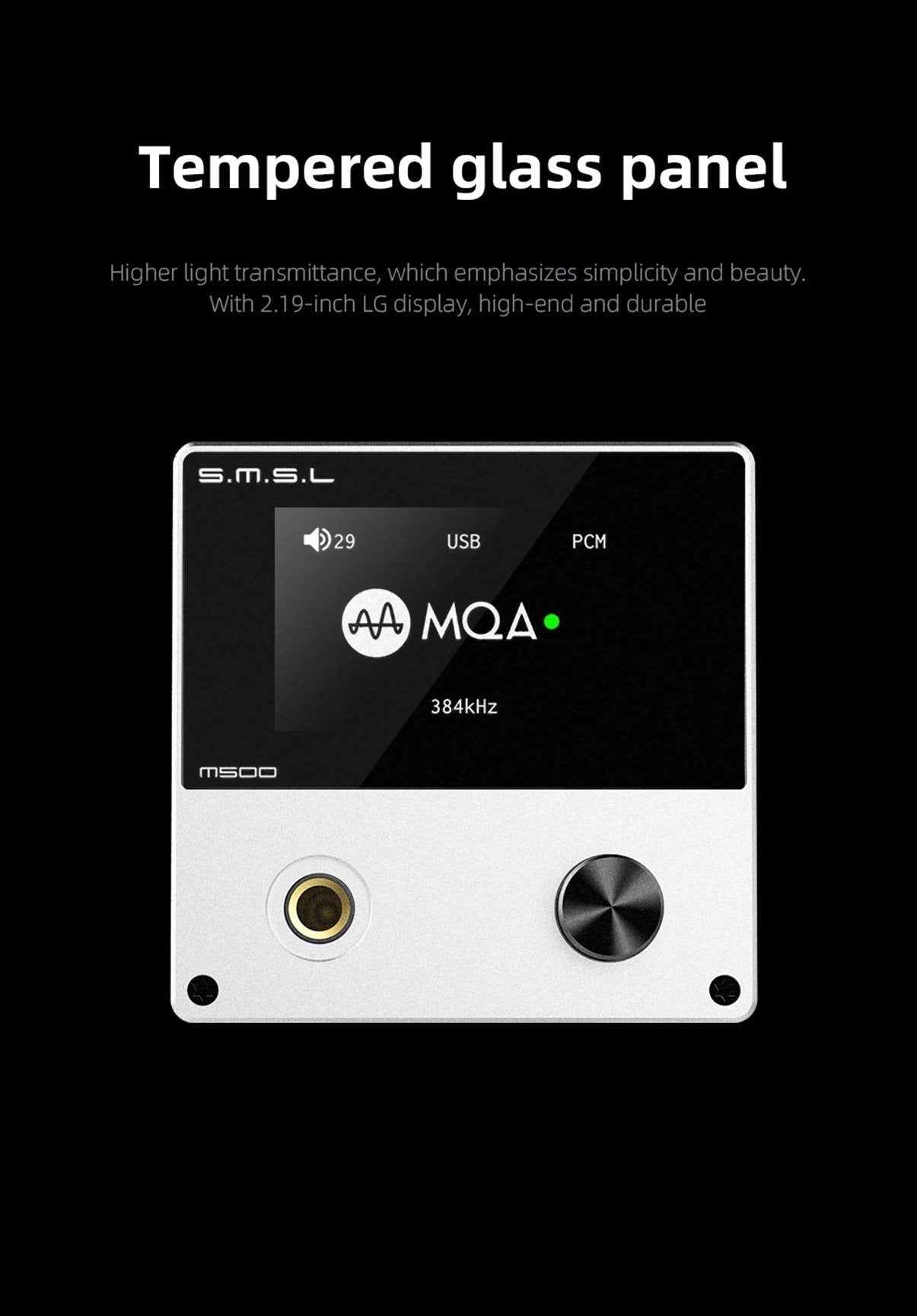 Apos Audio SMSL Headphone DAC/Amp SMSL M500 V2 MQA DAC/Amp (Apos Certified)