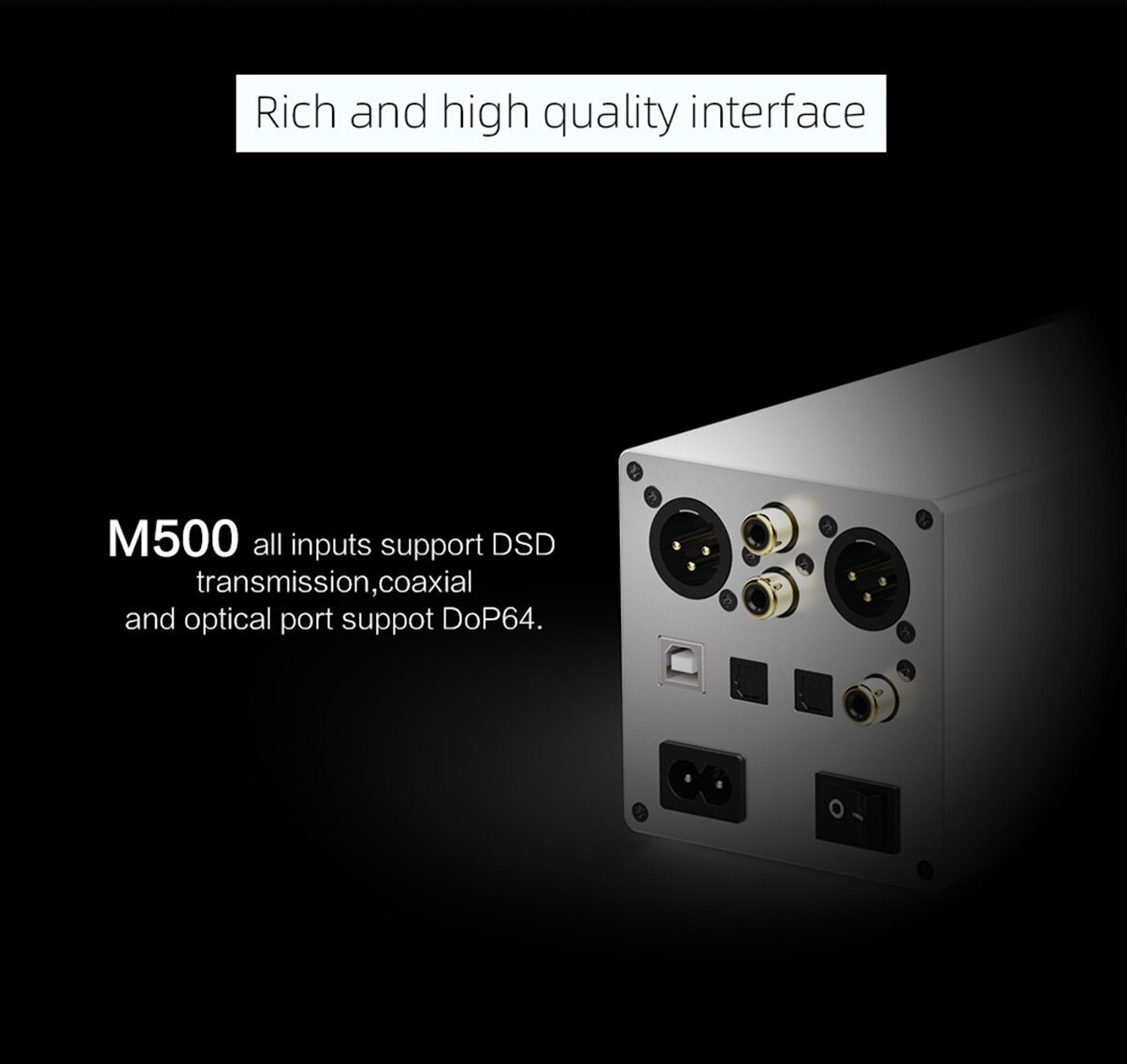 Apos Audio SMSL Headphone DAC/Amp SMSL M500 V2 MQA DAC/Amp (Apos Certified)