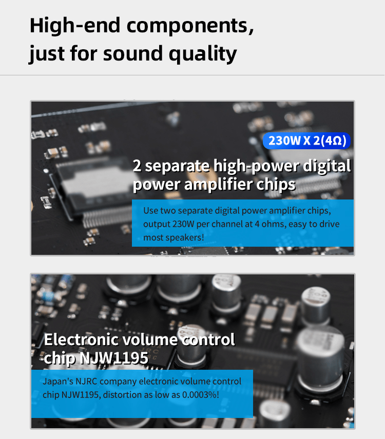 Apos Audio SMSL Preamplifier SMSL SA400 High Resolution Power Amplifier