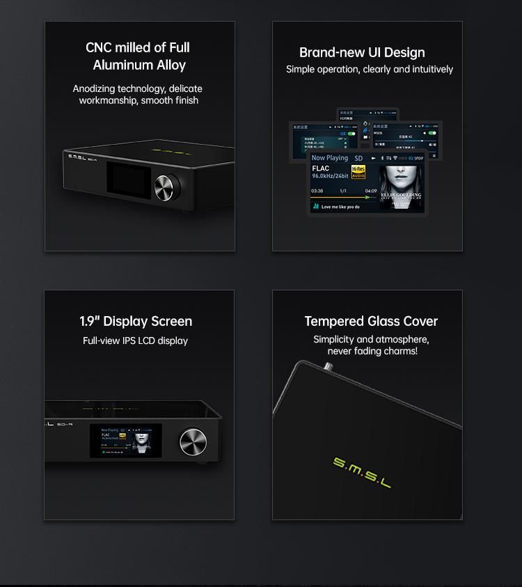 Apos Audio SMSL Streaming Media Player SMSL SD-9 HiFi Network Music Player