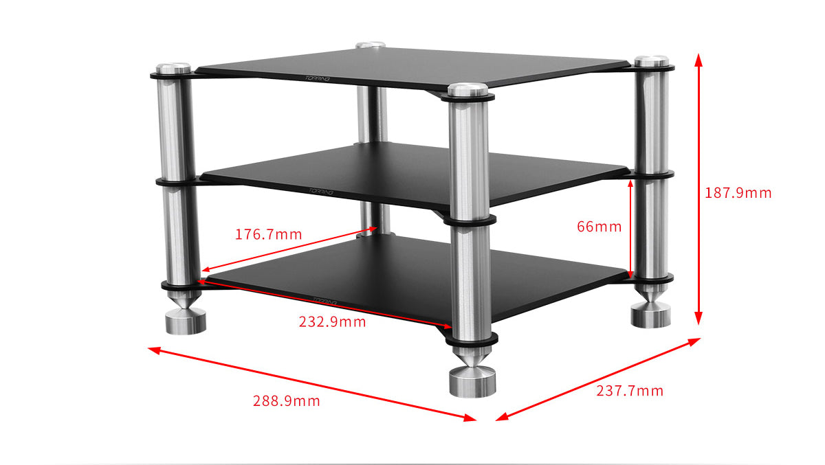 Apos Audio TOPPING Accessory TOPPING SR2 Aluminum Rack (Apos Certified)