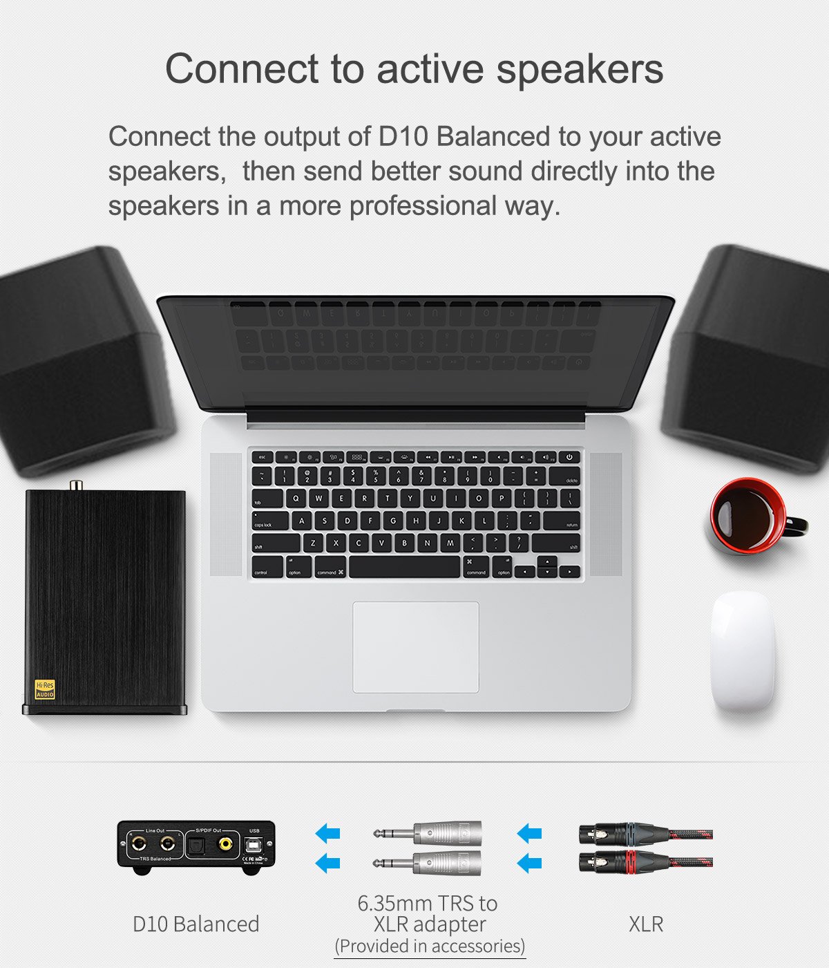 Apos Audio TOPPING DAC (Digital-to-Analog Converter) TOPPING D10 Balanced Desktop DAC