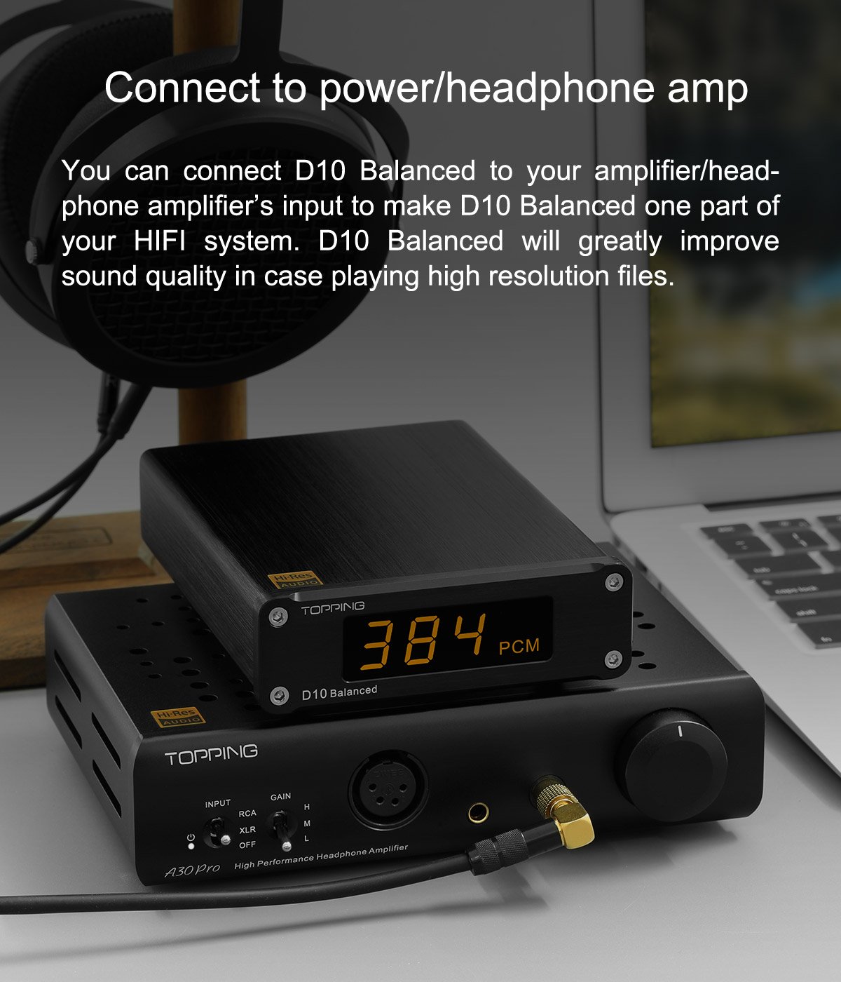 Apos Audio TOPPING DAC (Digital-to-Analog Converter) TOPPING D10 Balanced Desktop DAC