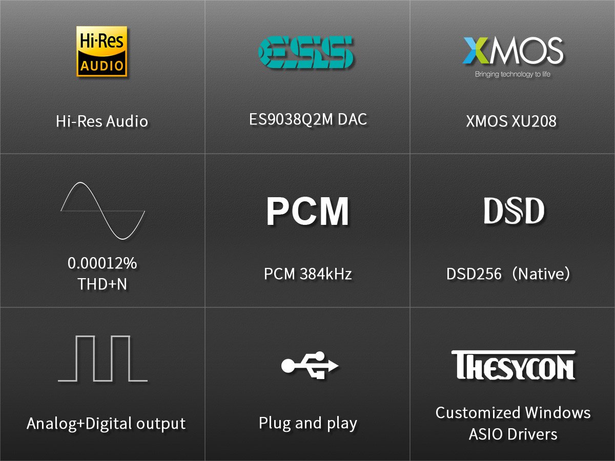 Apos Audio TOPPING DAC (Digital-to-Analog Converter) TOPPING D10 Balanced Desktop DAC