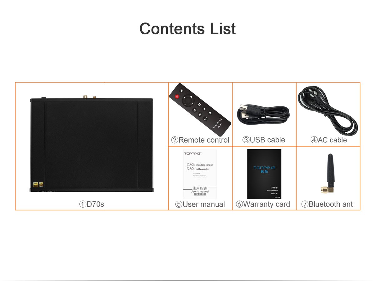Apos Audio TOPPING DAC (Digital-to-Analog Converter) TOPPING D70s MQA DAC (Apos Certified)