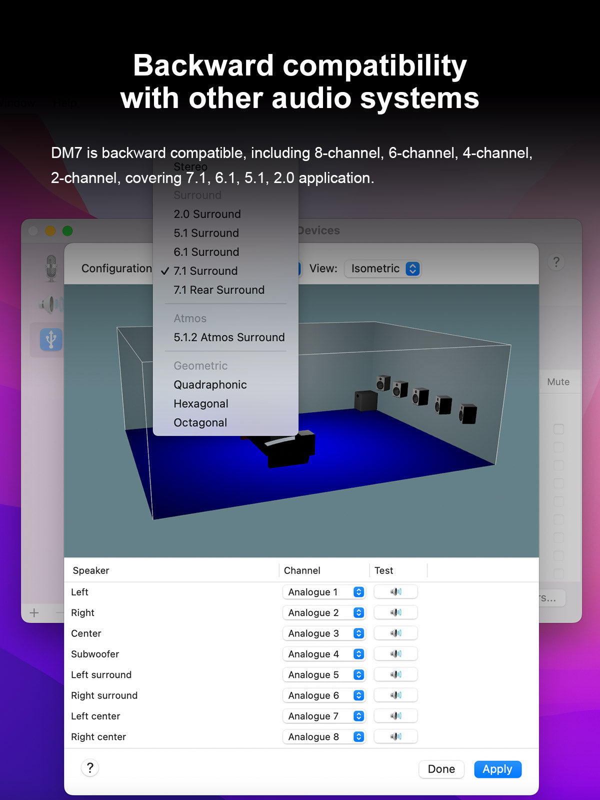Apos Audio TOPPING DAC (Digital-to-Analog Converter) TOPPING DM7 8 Channel DAC
