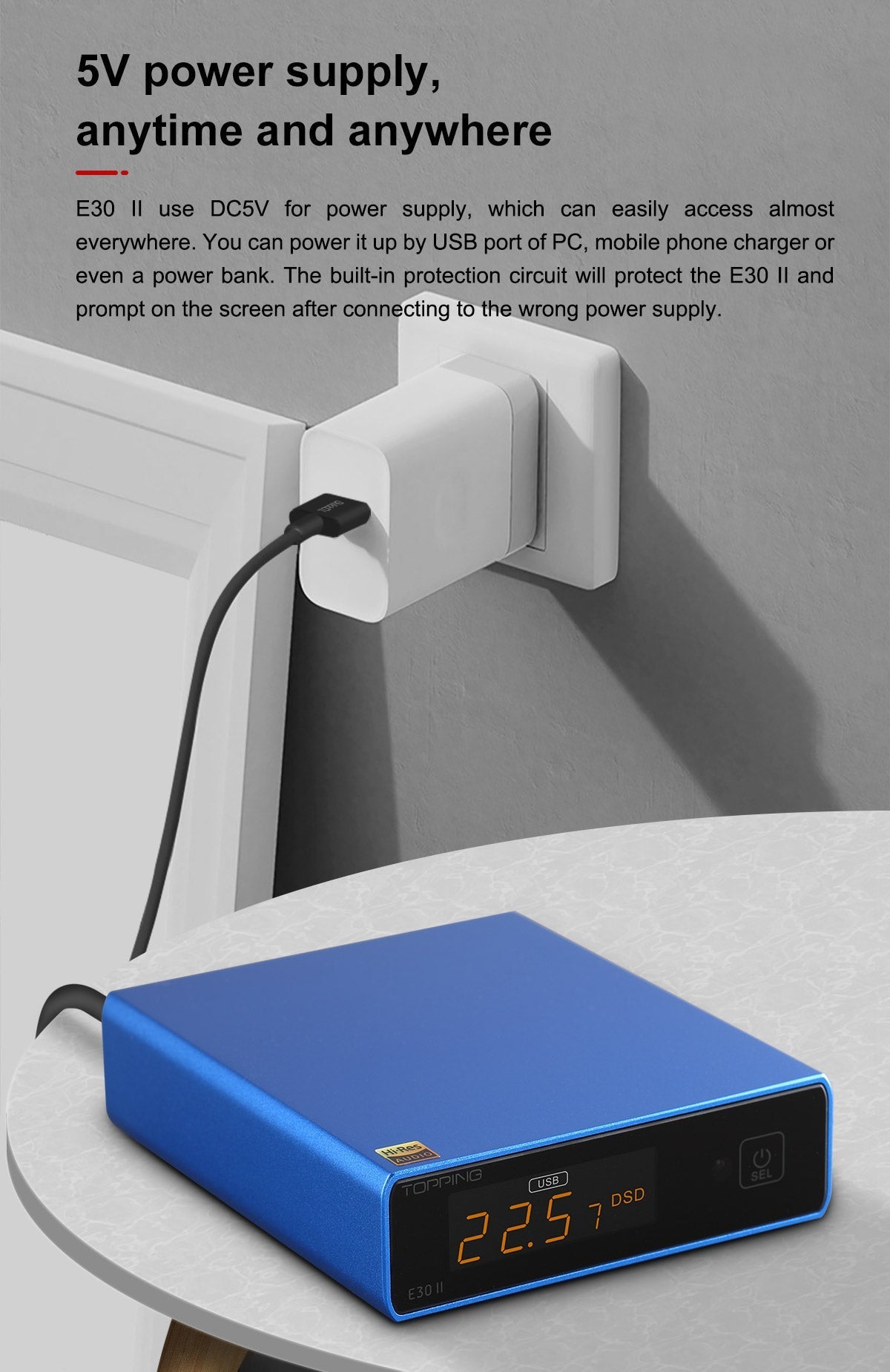 Apos Audio TOPPING DAC (Digital-to-Analog Converter) TOPPING E30 II DAC (Digital-to-Analog-Converter)