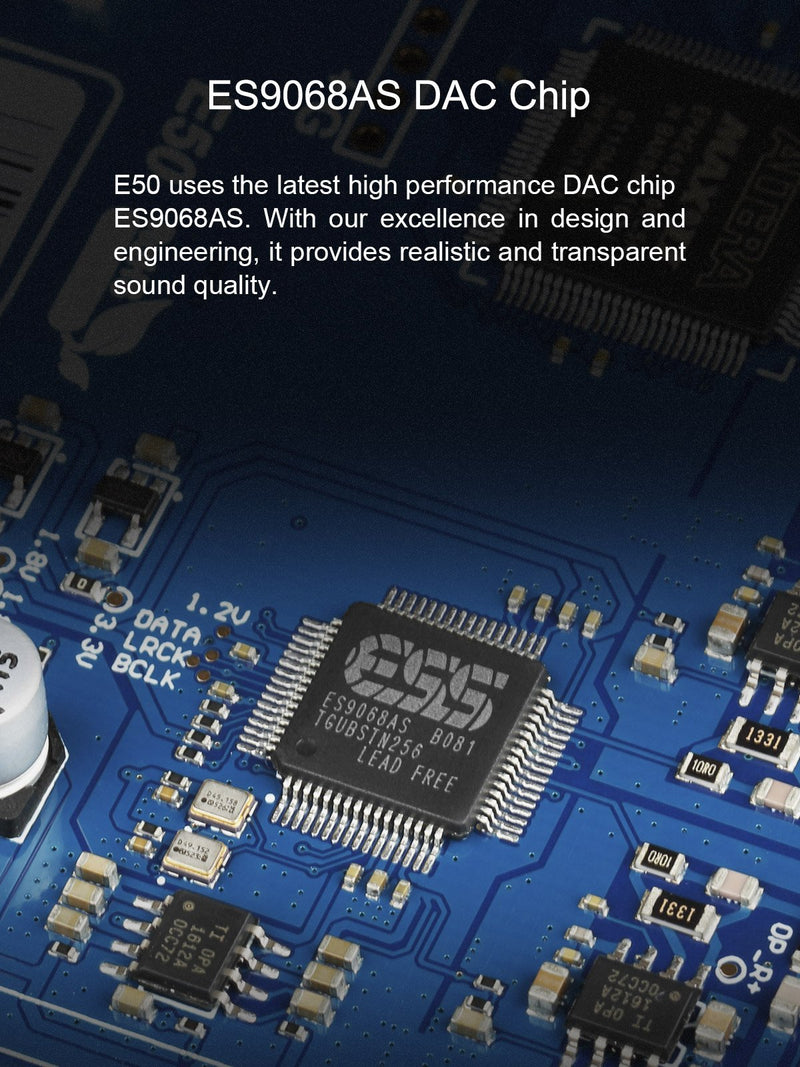 Apos Audio TOPPING DAC (Digital-to-Analog Converter) TOPPING E50 DAC (Digital-to-Analog-Convertor)