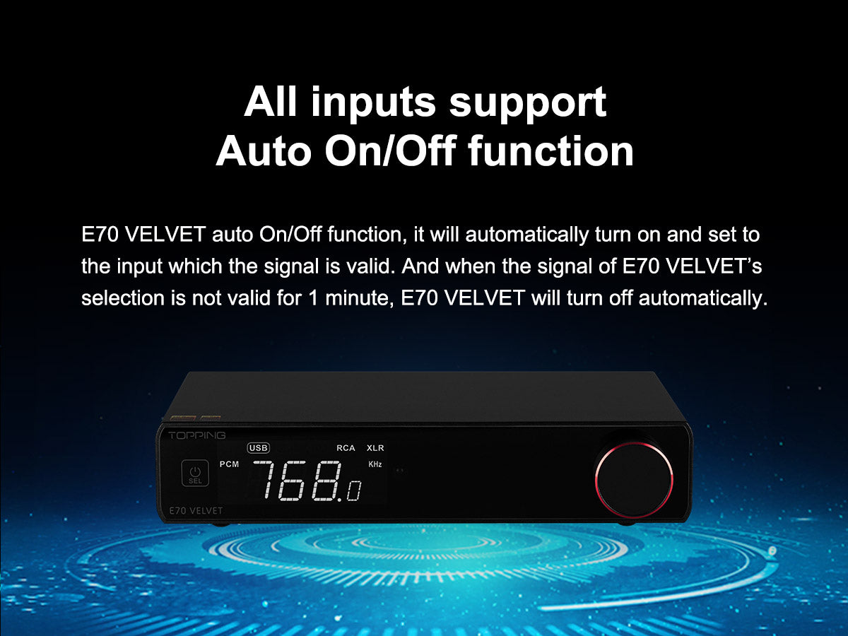 Apos Audio TOPPING DAC (Digital-to-Analog Converter) TOPPING E70 VELVET AK4499EX Desktop DAC (Digital-to-Analog-Convertor)