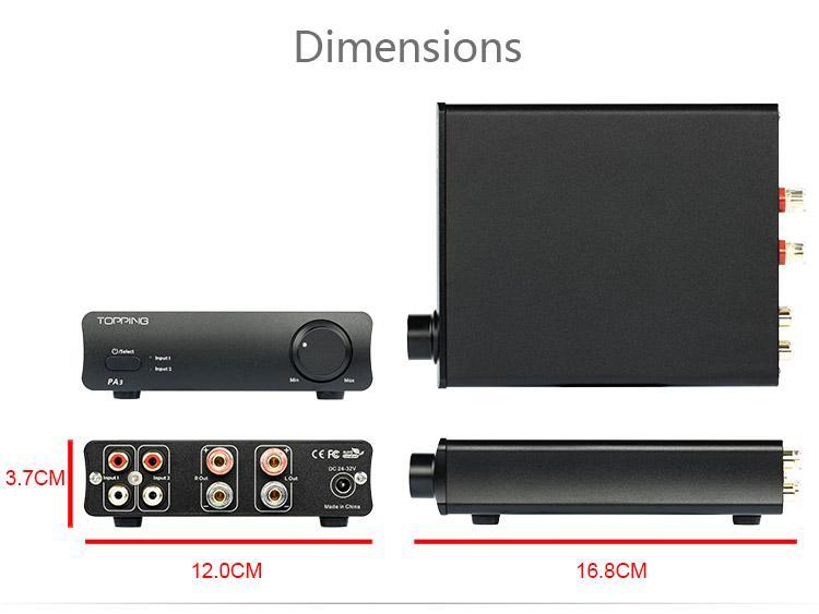 Apos Audio TOPPING | 拓品 Headphone Amp TOPPING PA3 Stereo Amplifier