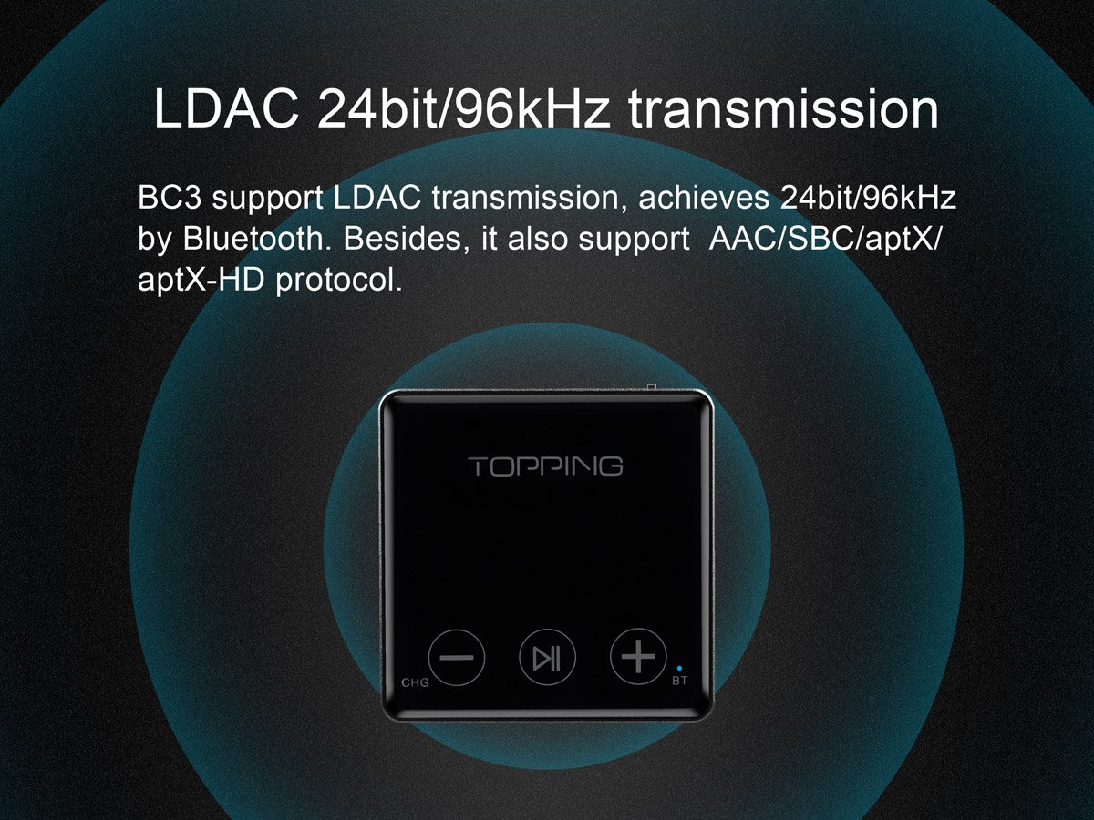 Topping BC3 Wireless Bluetooth Decoder/DAC/Amp