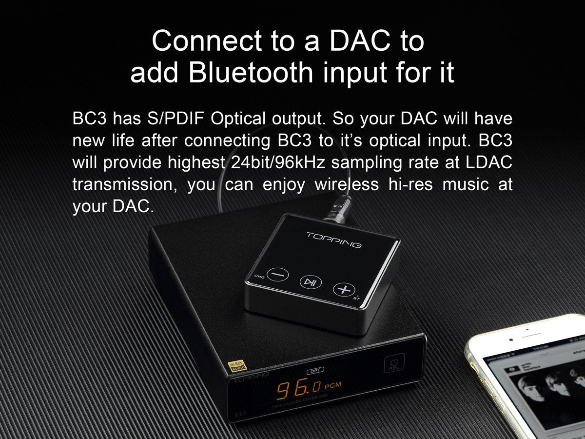 Topping BC3 Wireless Bluetooth Decoder/DAC/Amp
