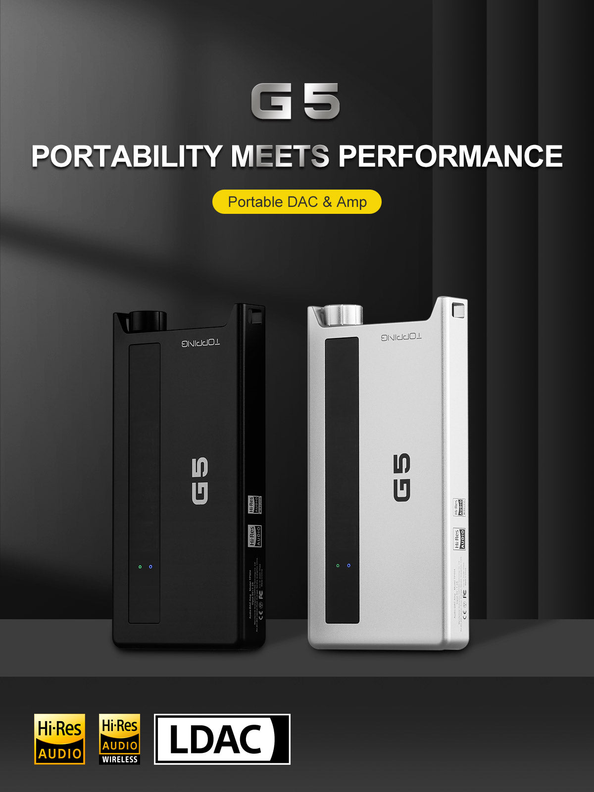 Apos Audio TOPPING Headphone DAC/Amp TOPPING G5 Portable DAC/Amp (Apos Certified)