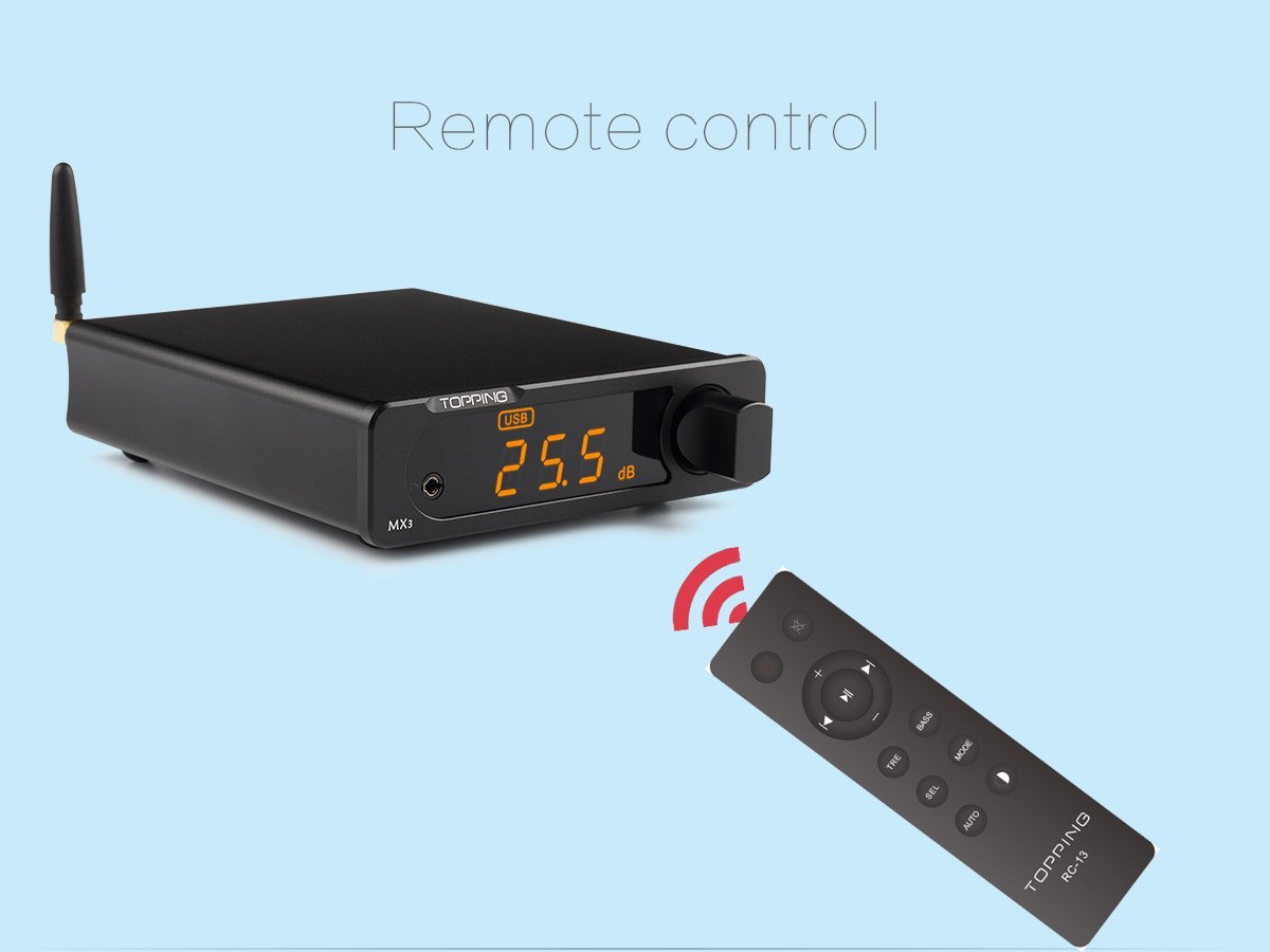 Apos Audio TOPPING Headphone DAC/Amp TOPPING MX3 Built-in Bluetooth Receiver DAC Headphone Amp Digital Amplifier
