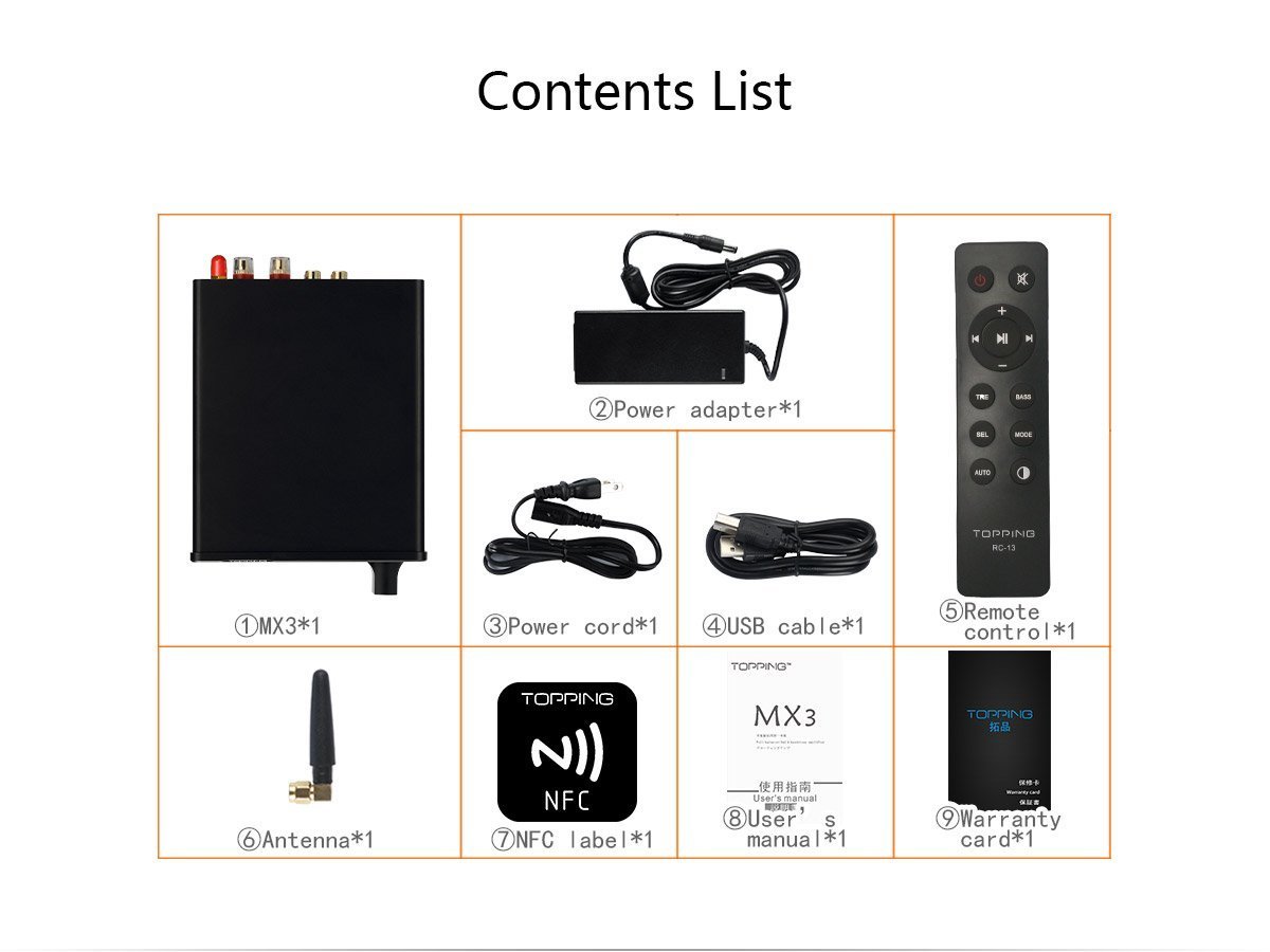 Apos Audio TOPPING Headphone DAC/Amp TOPPING MX3 Built-in Bluetooth Receiver DAC Headphone Amp Digital Amplifier