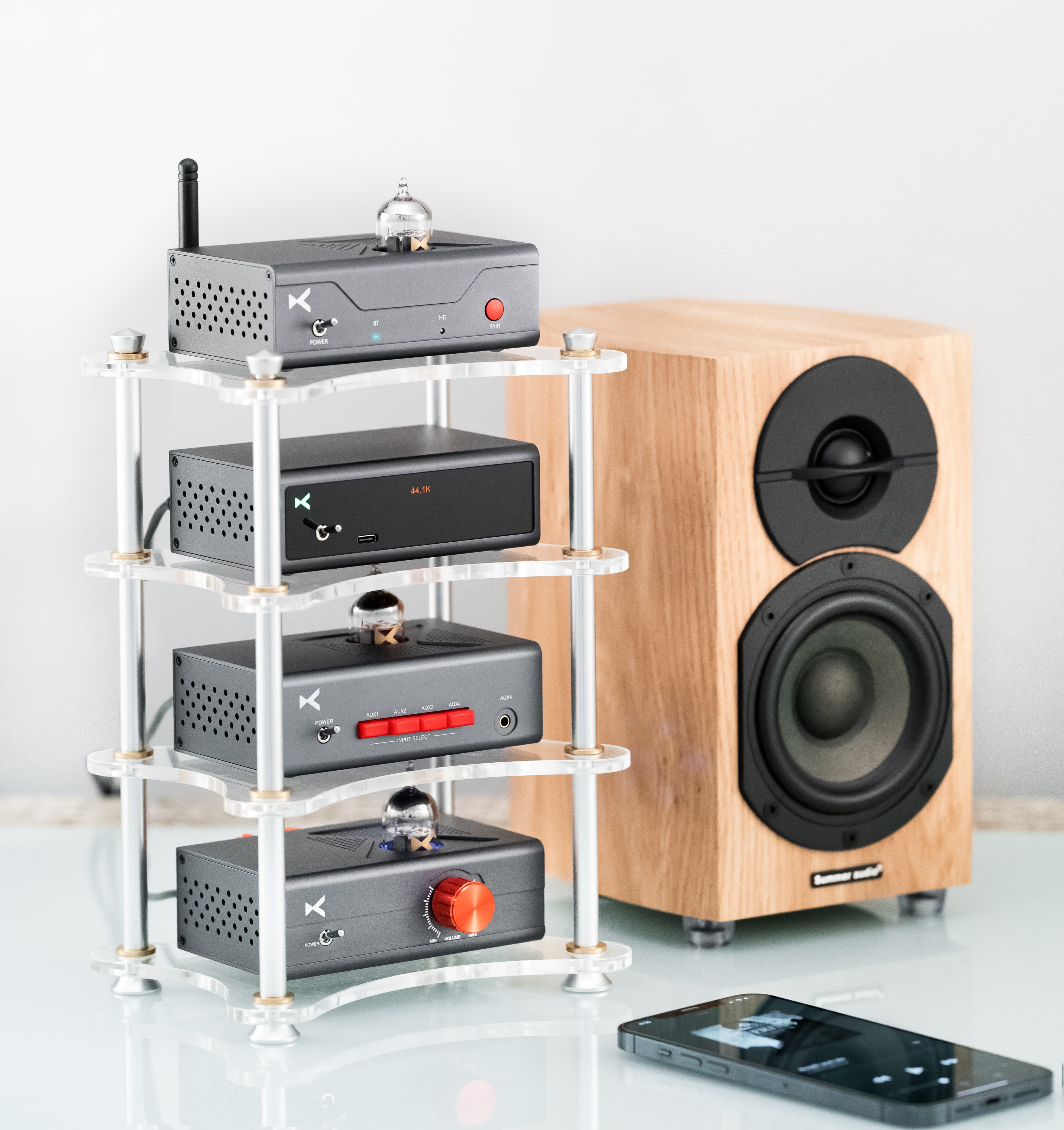 Apos Audio xDuoo Accessory xDuoo X-R01 Multilayer Acrylic HIFI Rack