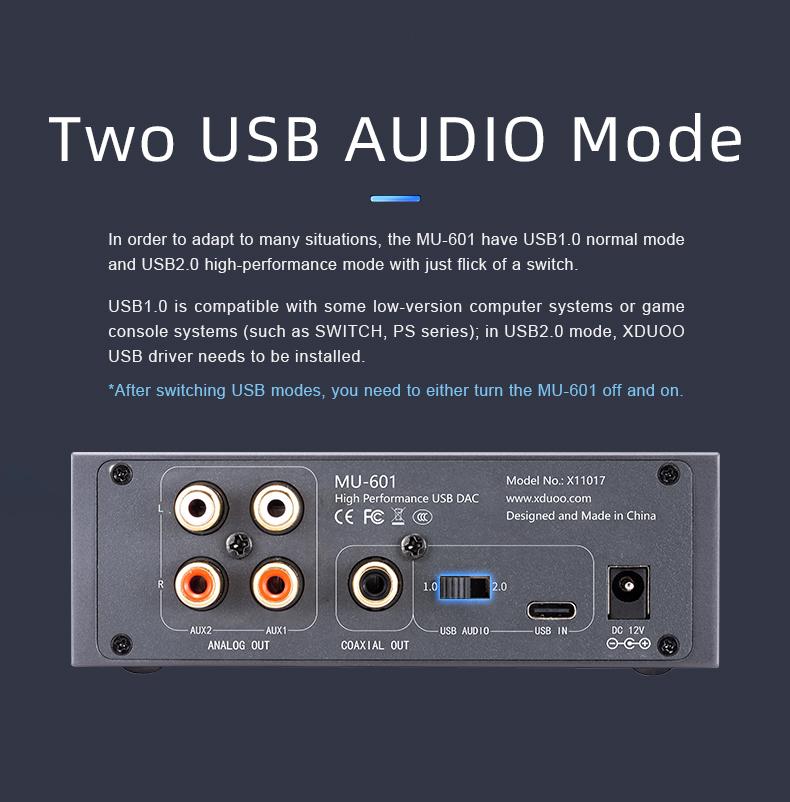 Apos Audio xDuoo DAC (Digital-to-Analog Converter) xDuoo MU-601 Desktop DAC (Apos Certified)