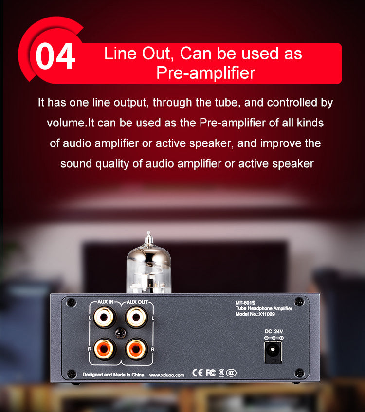 Apos Audio xDuoo Headphone Amp (Tube) xDuoo MT-601s Tube Class-A Headphone Amplifier