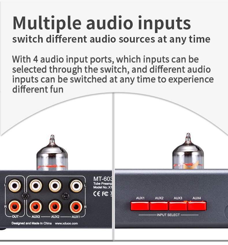 Apos Audio xDuoo Headphone Amp (Tube) xDuoo MT-603 Multichoice Pre-amp