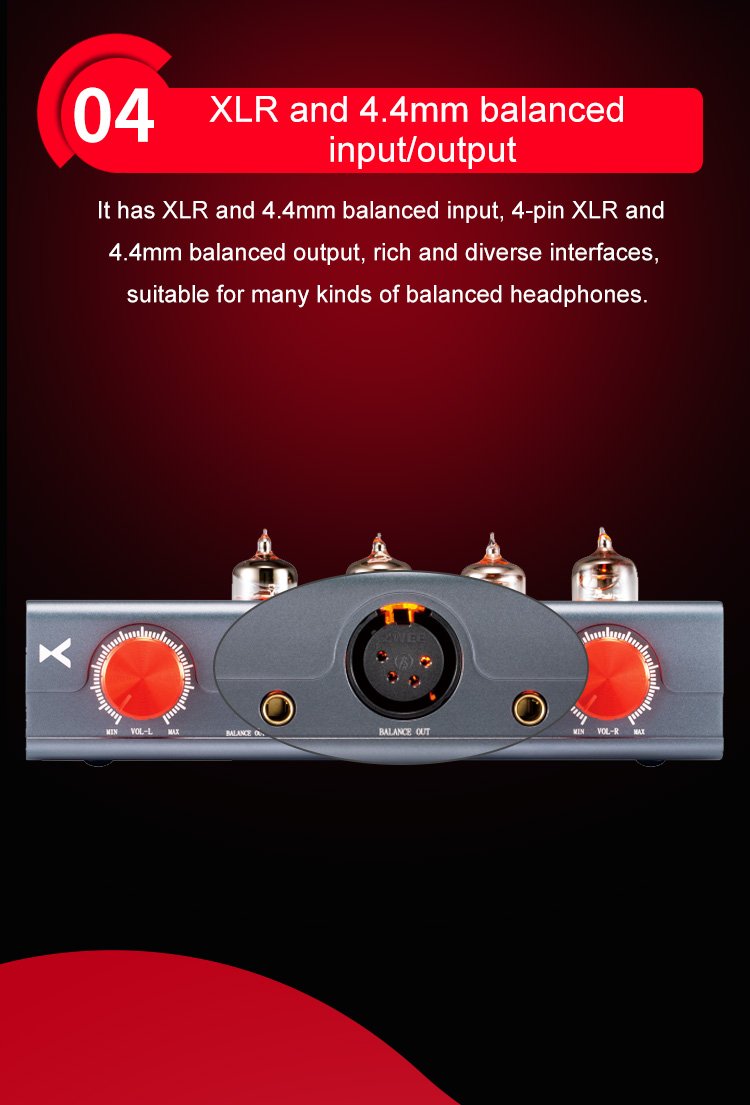 Apos Audio xDuoo Headphone Amp (Tube) xDuoo MT-604 Balanced Tube Headphone Amplifier