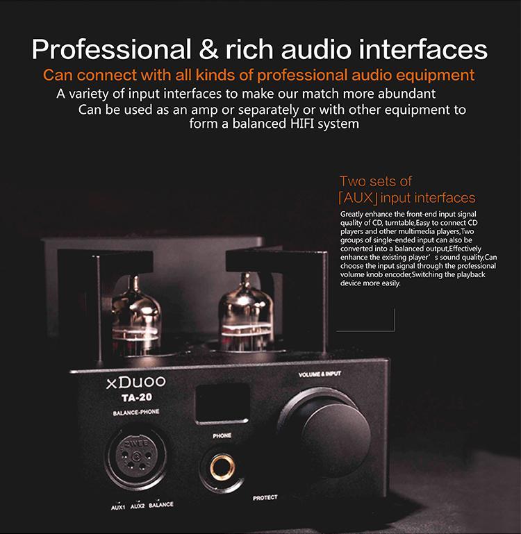 Apos Audio xDuoo | 乂度 Headphone Amp (Tube) xDuoo TA-20 Tube Amp
