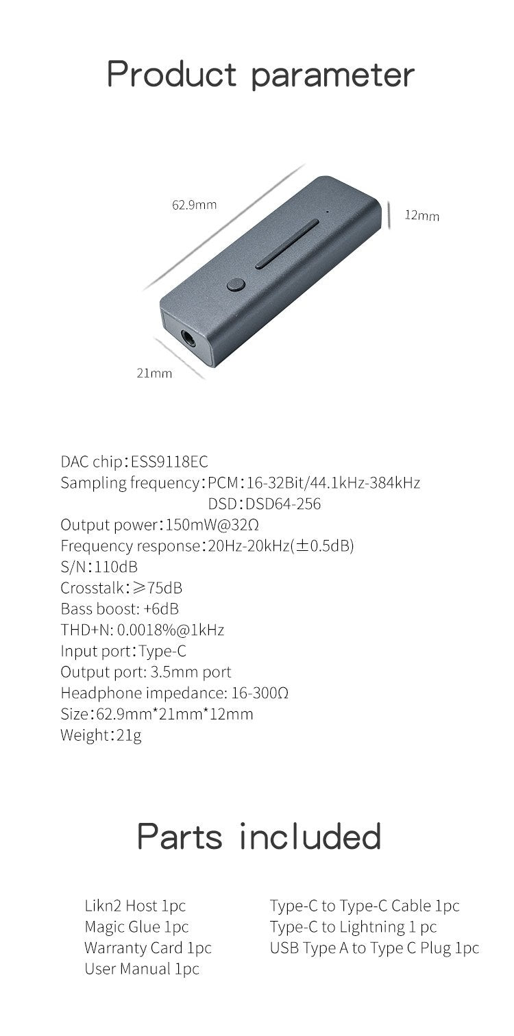 Apos Audio xDuoo Headphone DAC/Amp xDuoo Link 2 DAC Headphone Amp (Apos Certified) Blue