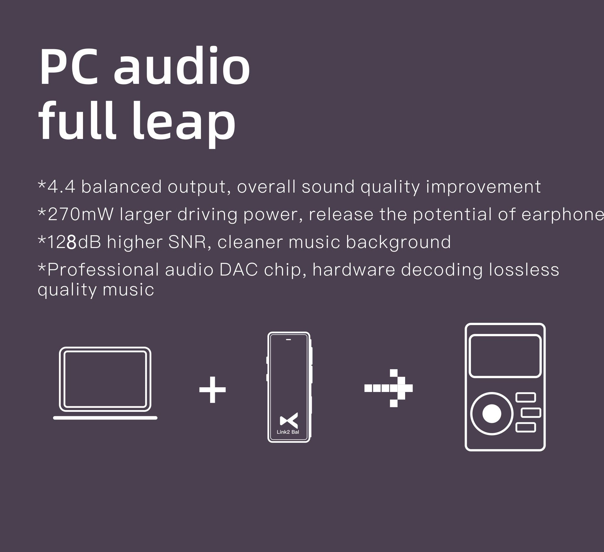 Apos Audio xDuoo Headphone DAC/Amp xDuoo Link2 Bal Max Portable Balanced DAC/Amp