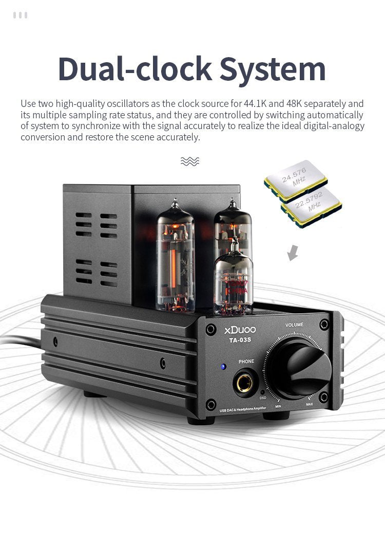 Apos Audio xDuoo | 乂度 Headphone DAC/Amp xDuoo TA-03S Tube DAC/Amp