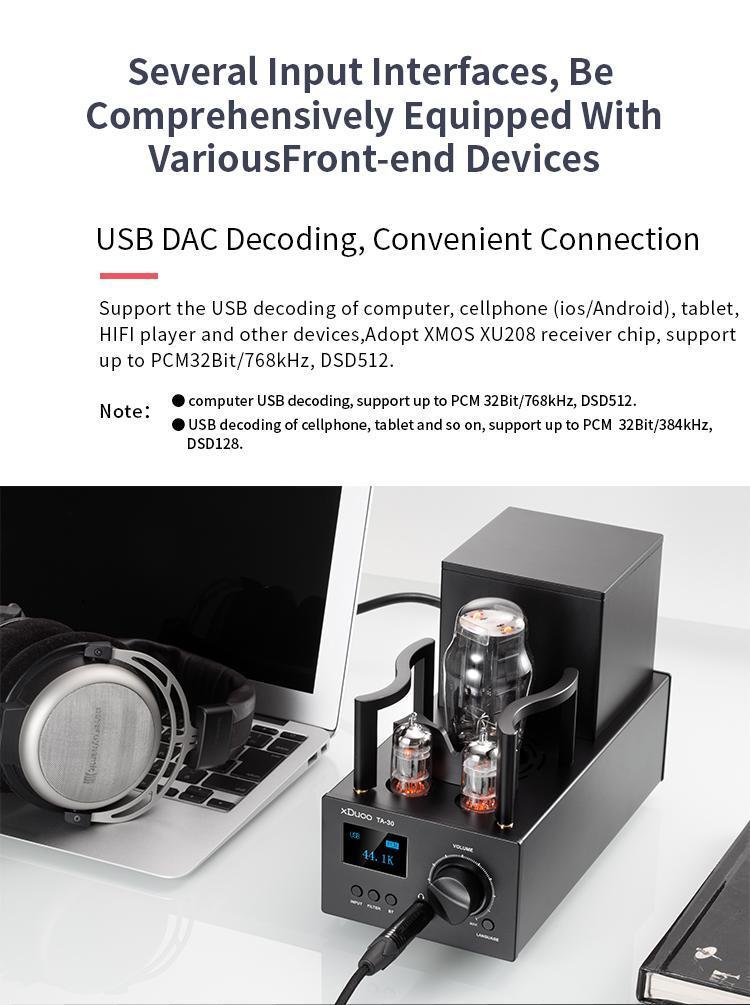 Apos Audio xDuoo Headphone DAC/Amp xDuoo TA-30 Tube Headphone Amp