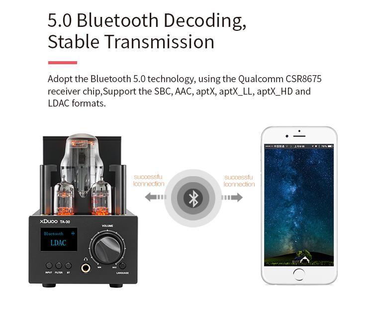 Apos Audio xDuoo Headphone DAC/Amp xDuoo TA-30 Tube Headphone Amp
