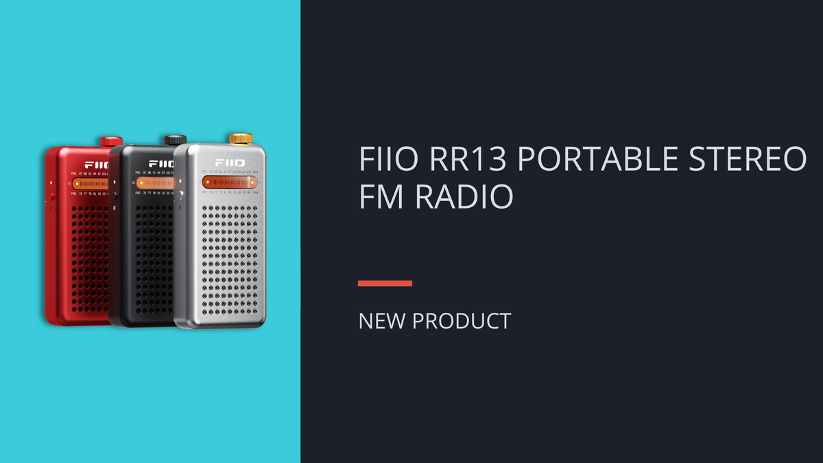 NEW: FIIO RR13 PORTABLE STEREO FM RADIO