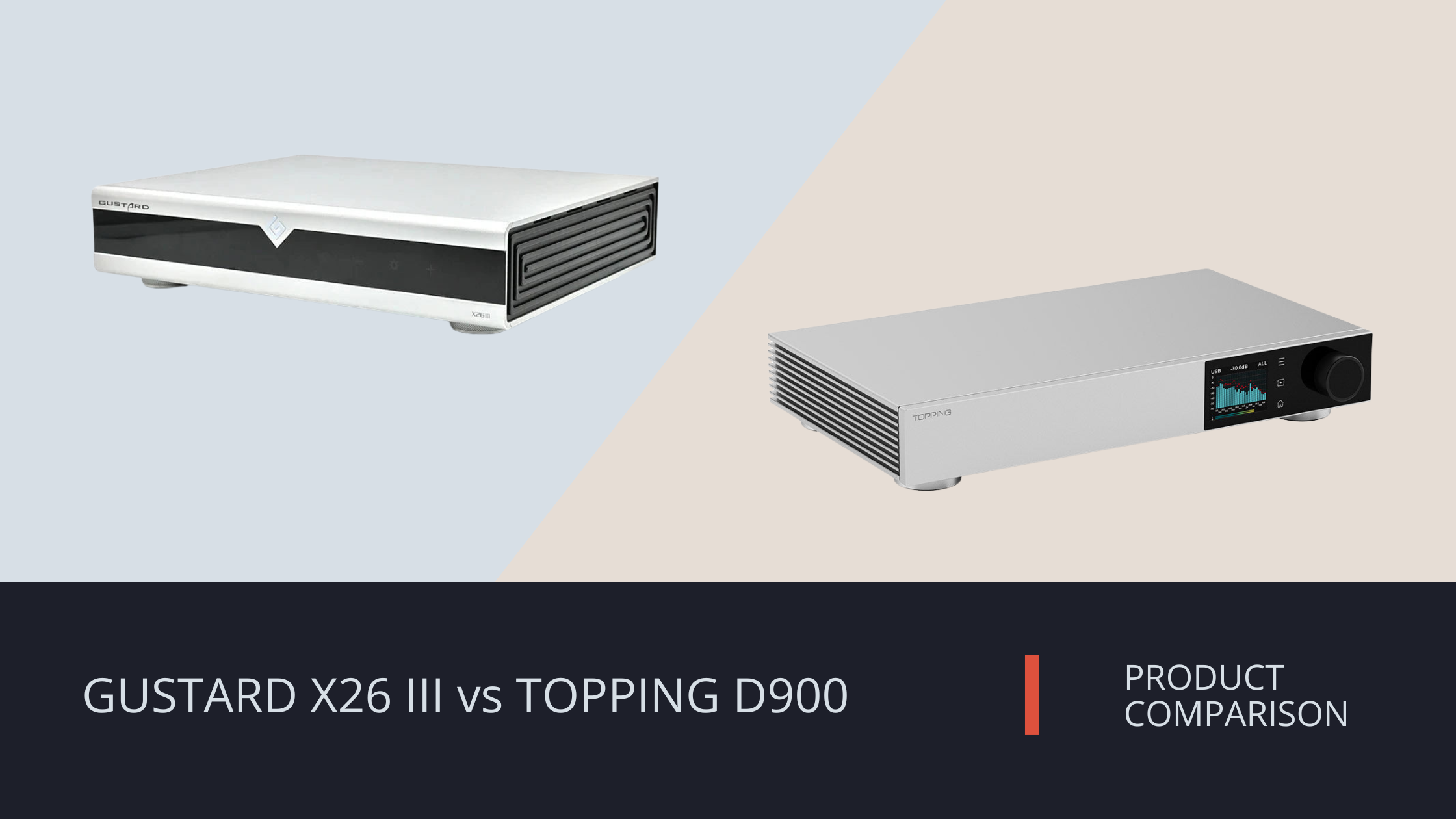 Gustard X26 III vs TOPPING D900
