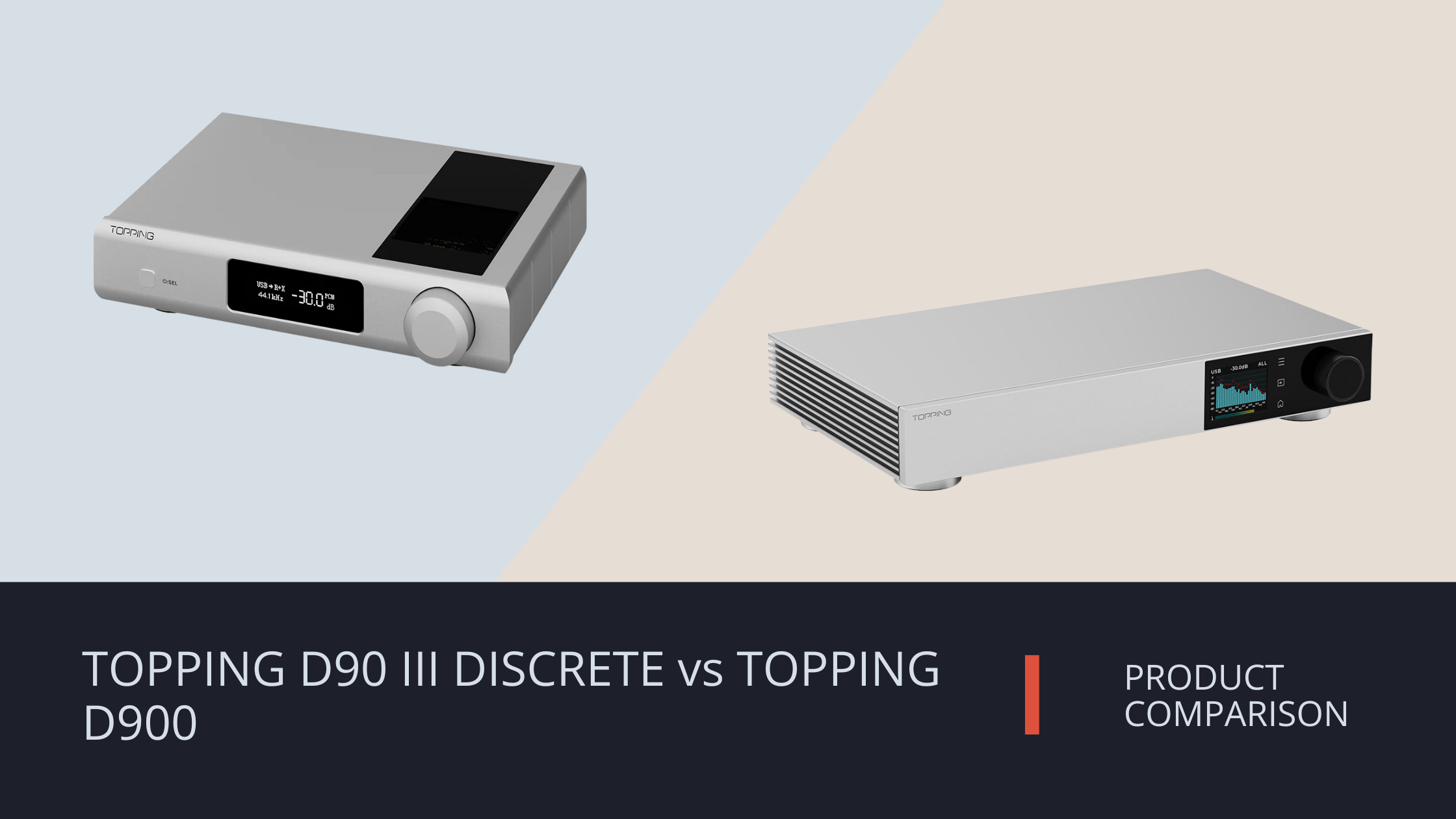 TOPPING D900 vs TOPPING D90 III Discrete