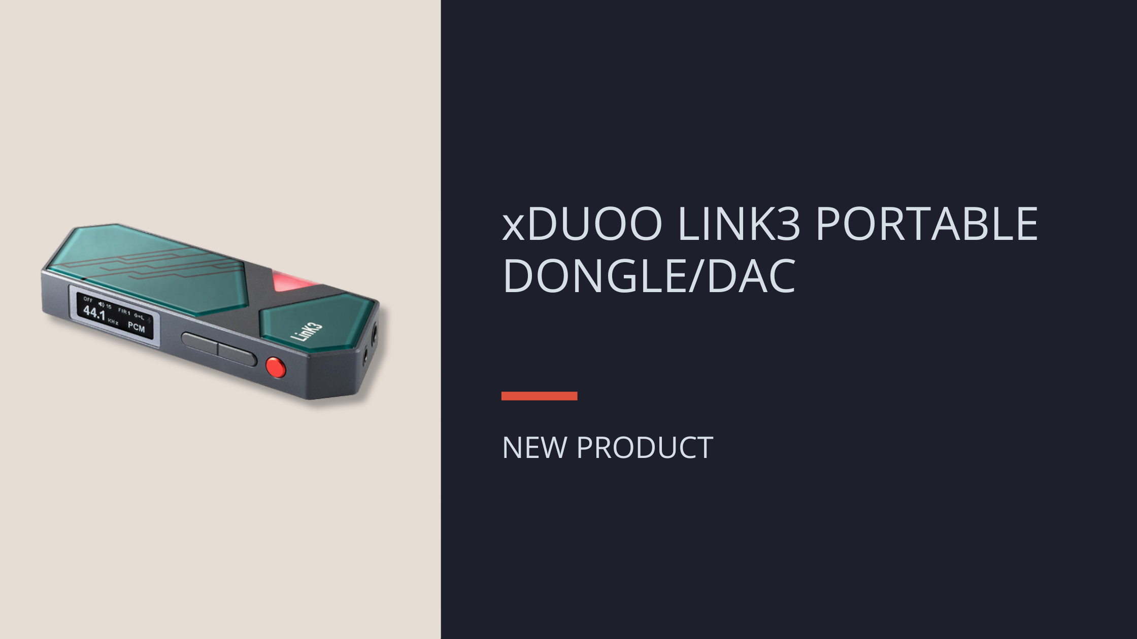 NEW: xDUOO LINK3 PORTABLE DONGLE DAC/Amp
