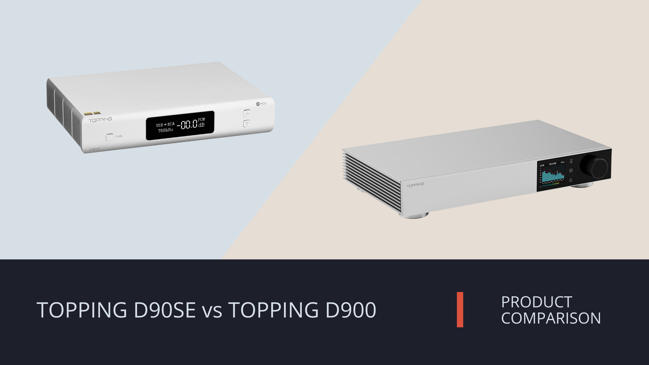 TOPPING D900 vs D90se