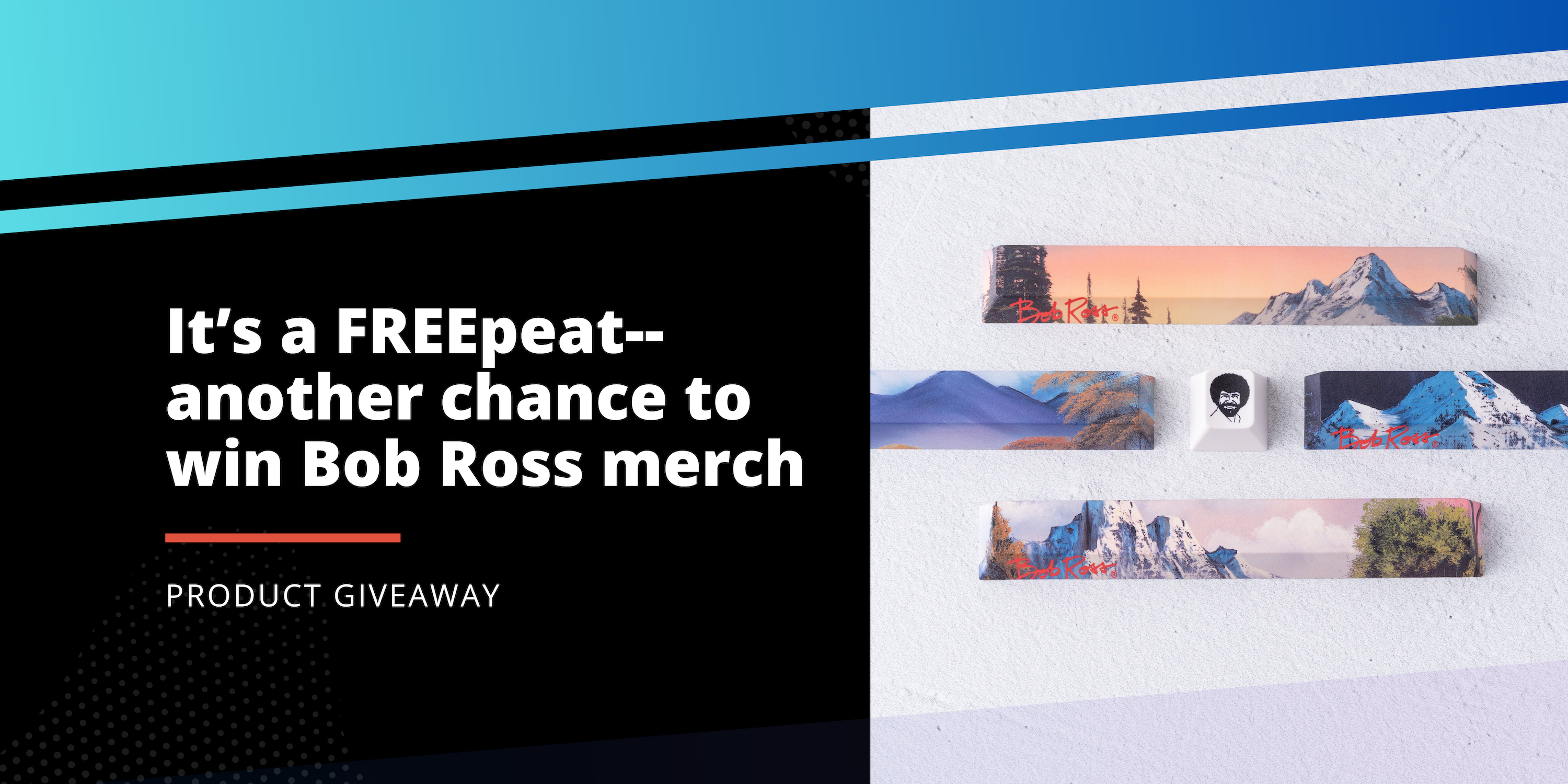 Celebrate Bob Ross' Birthday — Enter to Win Scenic Spacebar Bundle!