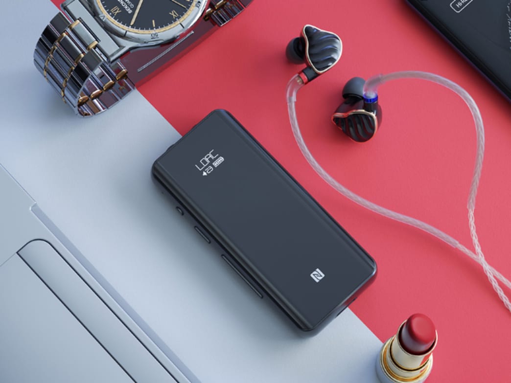 The FiiO BTR5 on a desk