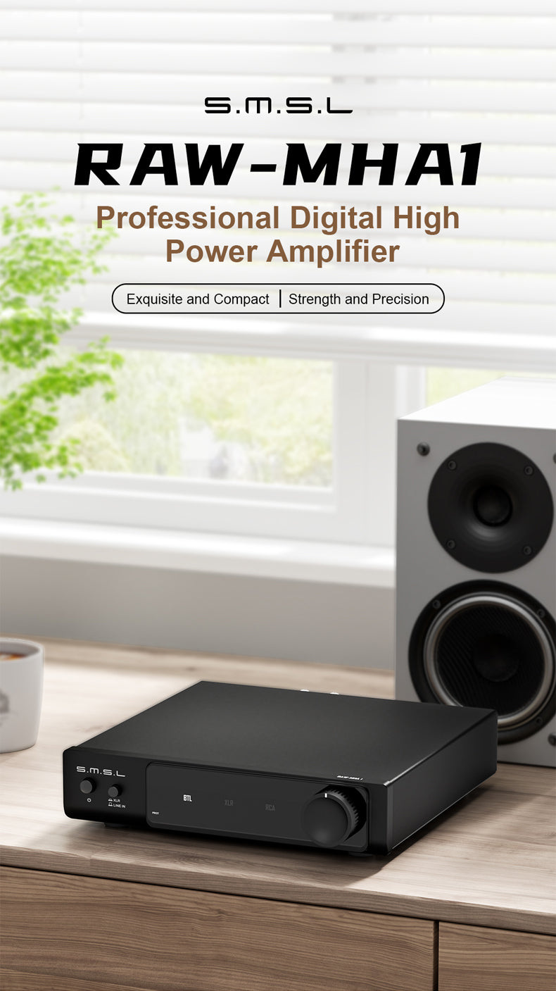 SMSL RAW-MHA1 Professional Digital High Power Amplifier