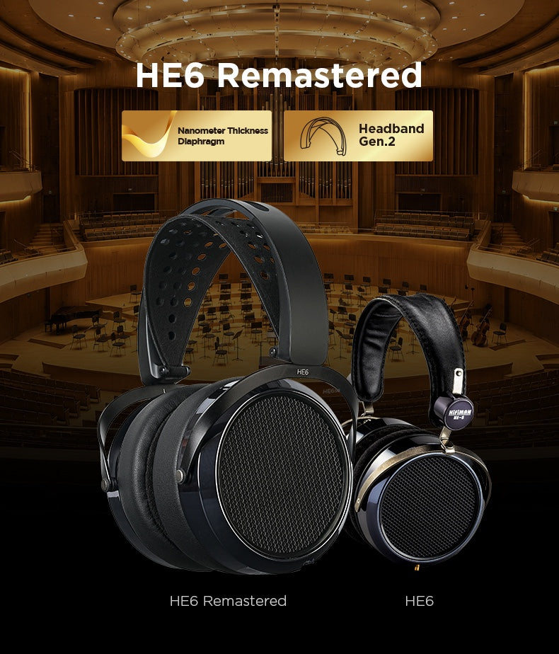 HIFIMAN HE6 Remastered Planar Magnetic Headphones
