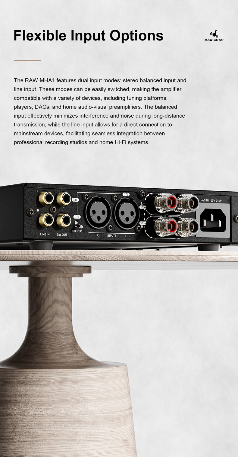 SMSL RAW-MHA1 Professional Digital High Power Amplifier