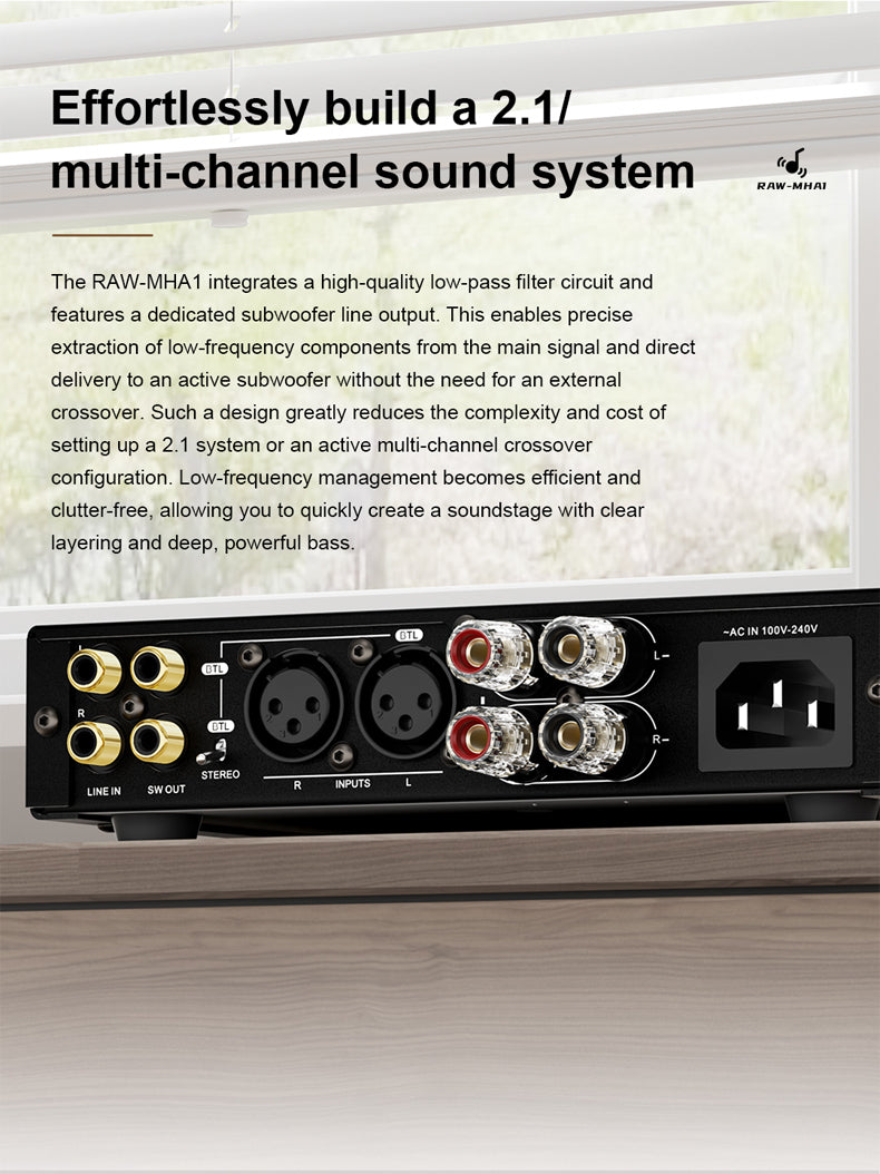 SMSL RAW-MHA1 Professional Digital High Power Amplifier