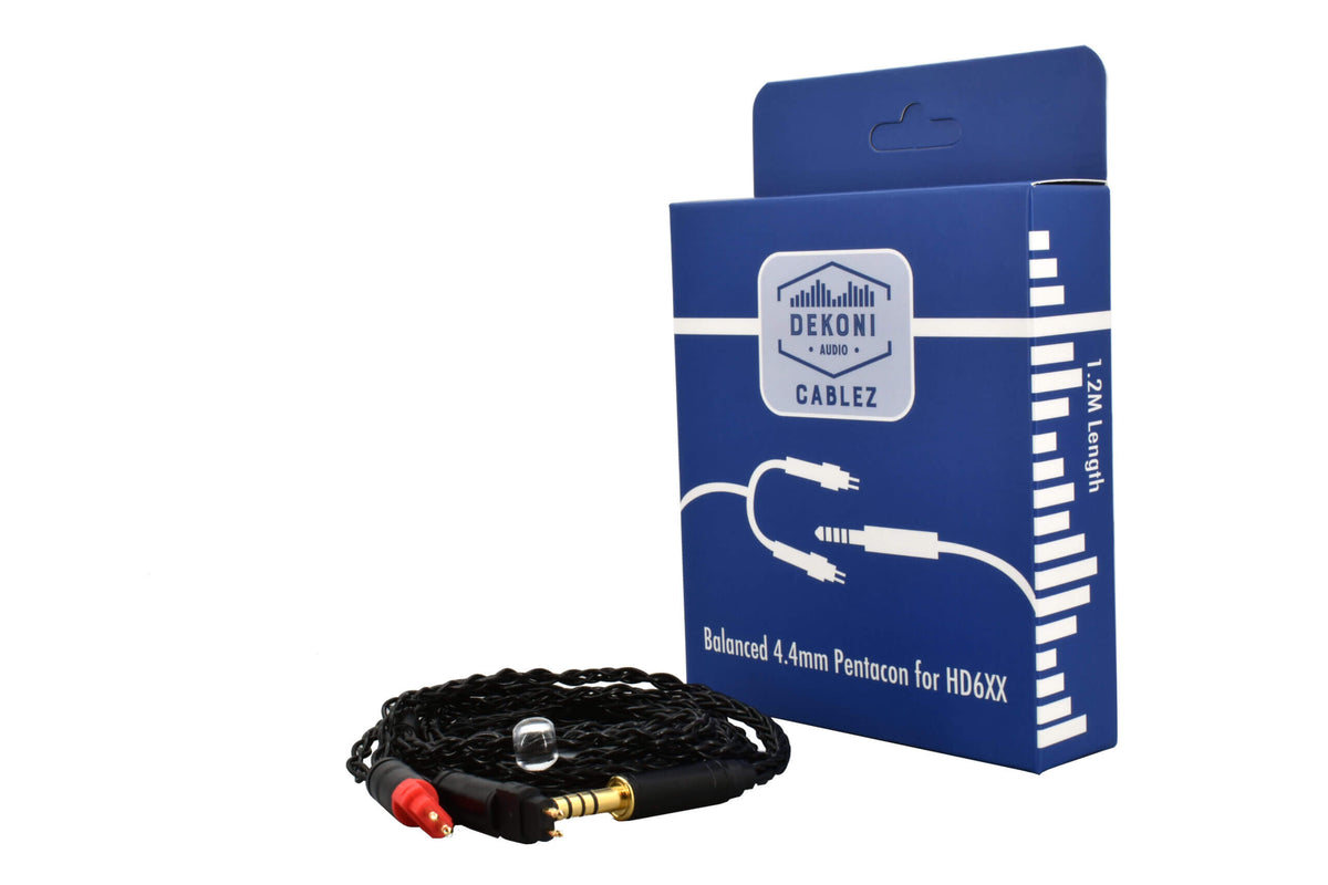 Balanced 4.4mm Pentaconn Cable for Sennheiser HD600 Series Headphones - 1.2M Length