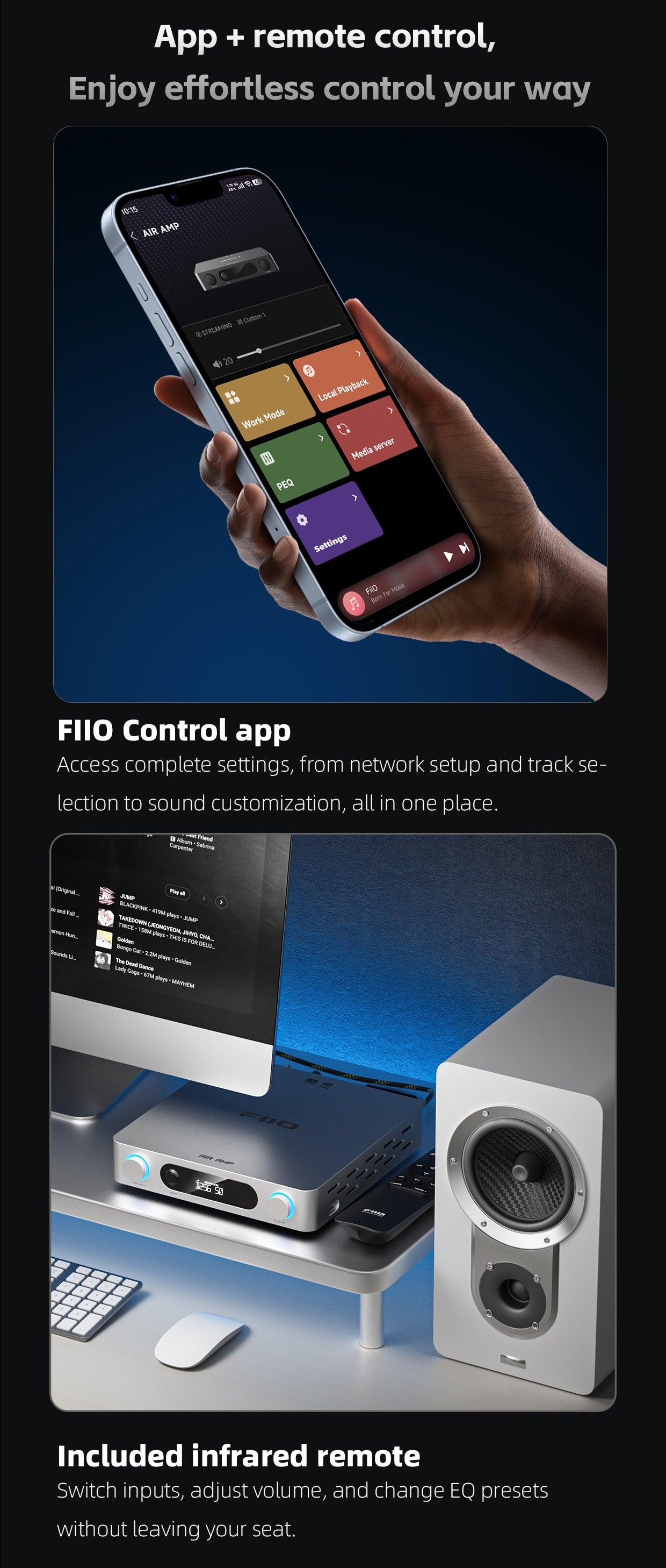 FiiO AIR AMP Streaming Power Amplifier
