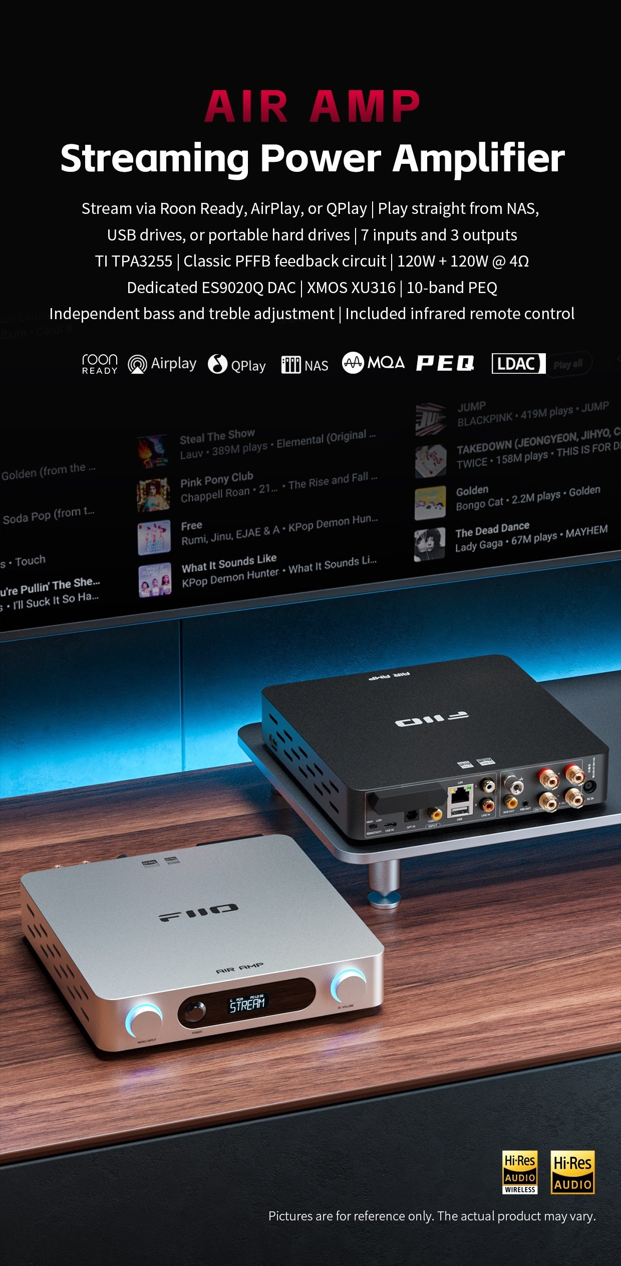 FiiO AIR AMP Streaming Power Amplifier
