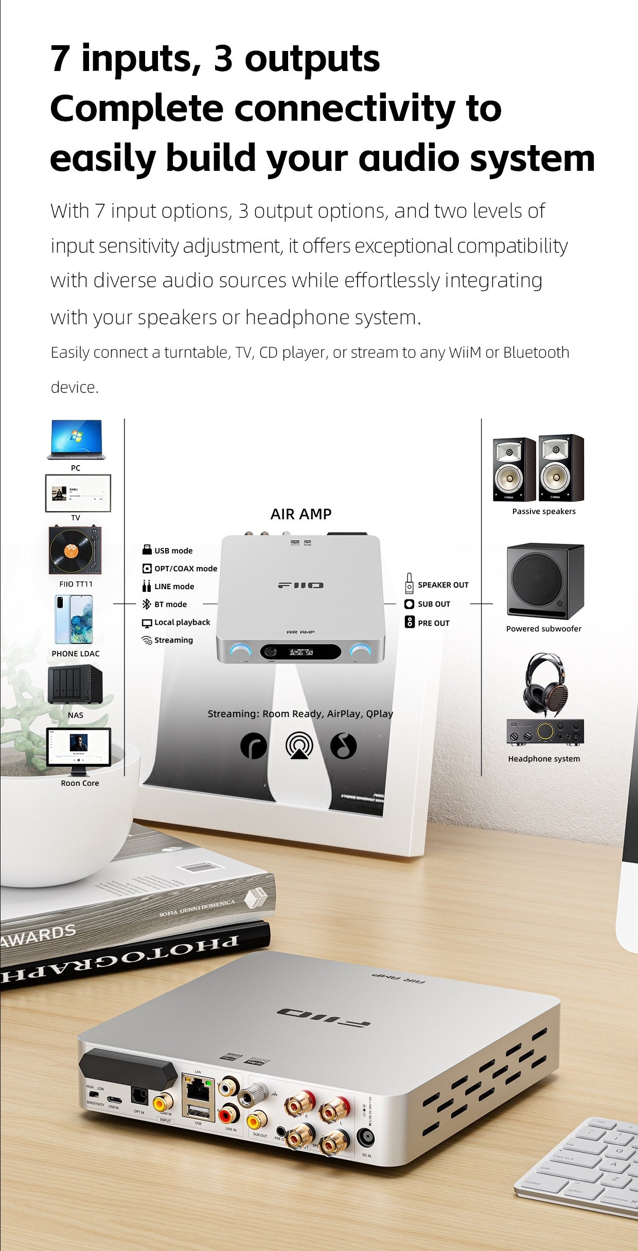 FiiO AIR AMP Streaming Power Amplifier