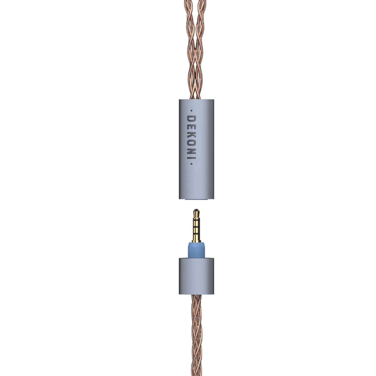 Dekoni Audio Ensemble 1 Meter Extension plugs Braided PCUHD Copper