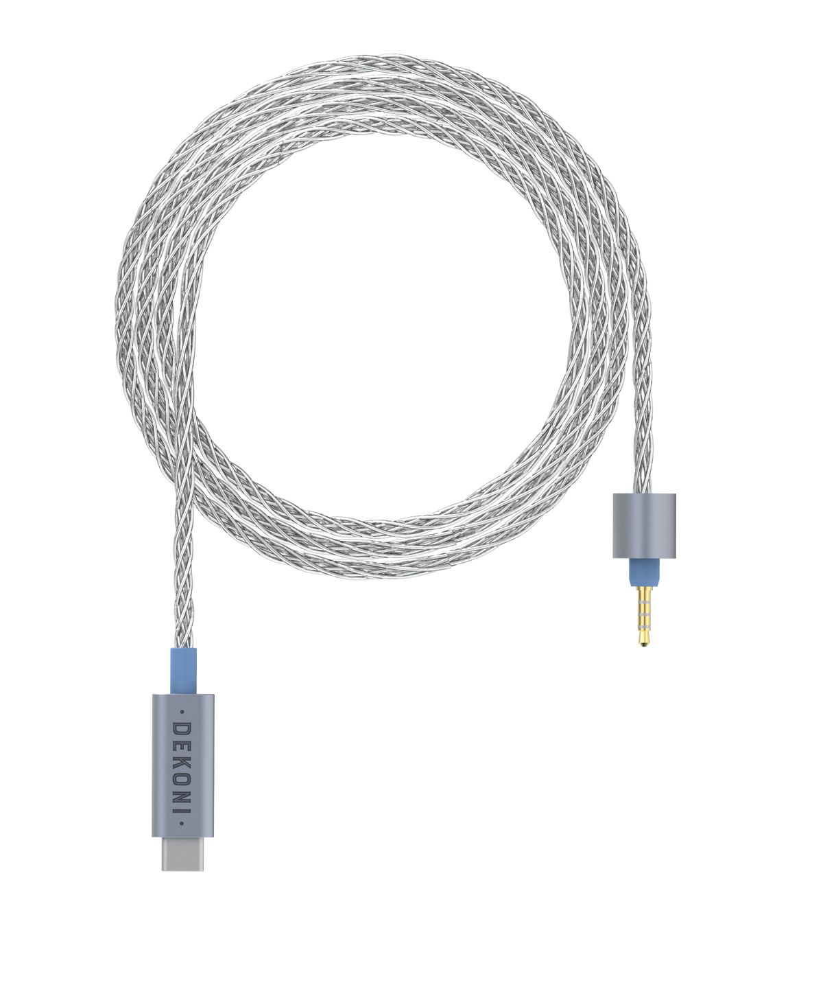 Presplit USB-C 52" CS43131 DAC/AMP Silver Braided Cable